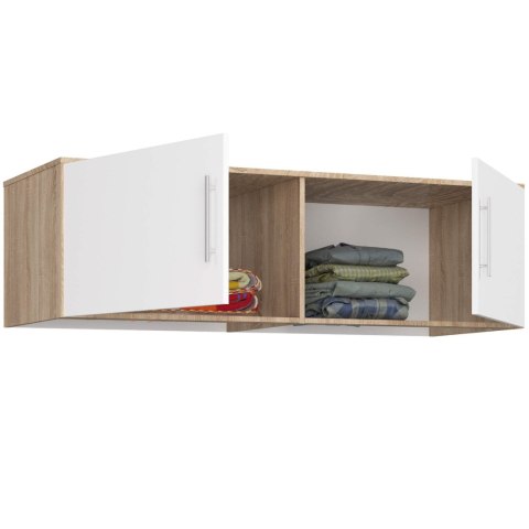 NADSTAWKA DO SZAFY S150 DĄB SONOMA / BIAŁA