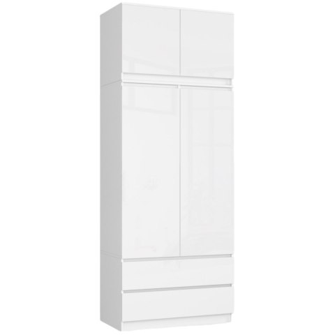 NADSTAWKA DO SZAFY S90 2D 2SZ CLP BIAŁY POŁYSK