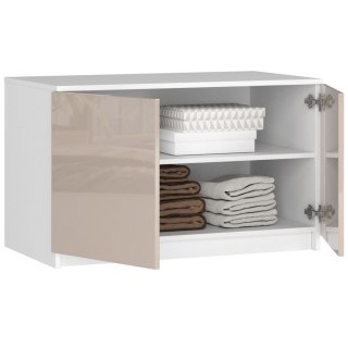 NADSTAWKA DO SZAFY S90 2D 2SZ CLP CAPUCINO POŁYSK