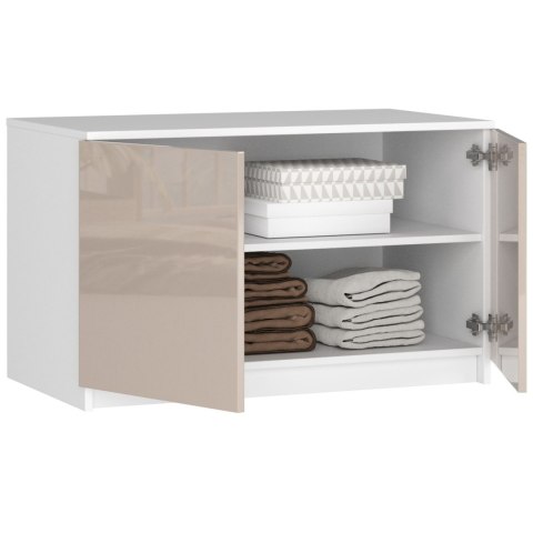 NADSTAWKA DO SZAFY S90 2D 2SZ CLP CAPUCINO POŁYSK