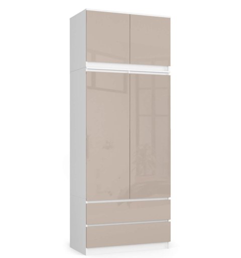 NADSTAWKA DO SZAFY S90 2D 2SZ CLP CAPUCINO POŁYSK