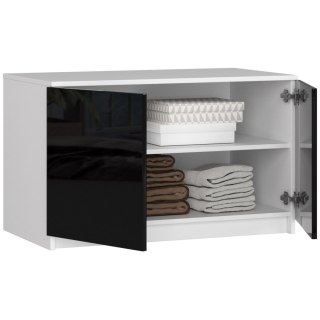 NADSTAWKA DO SZAFY S90 2D 2SZ CLP CZARNY POŁYSK