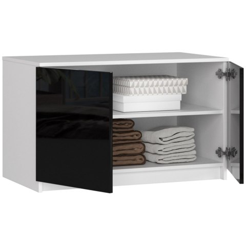 NADSTAWKA DO SZAFY S90 2D 2SZ CLP CZARNY POŁYSK