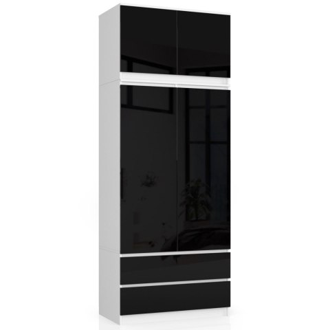 NADSTAWKA DO SZAFY S90 2D 2SZ CLP CZARNY POŁYSK