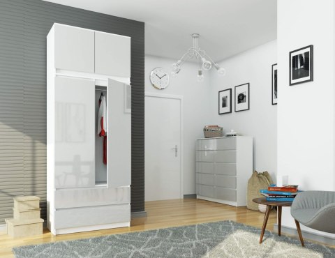 NADSTAWKA DO SZAFY S90 2D 2SZ CLP METALIK POŁYSK