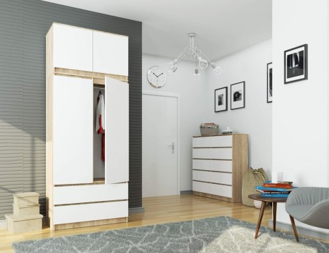 NADSTAWKA DO SZAFY S90 2D 2SZ CLP SONOMA / BIAŁA