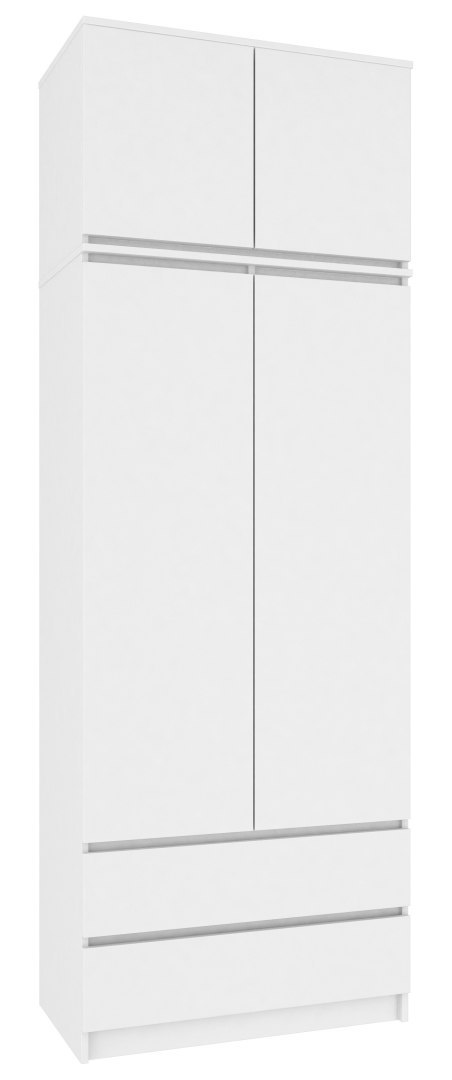 NADSTAWKA NA SZAFĘ S 90 cm BIAŁA 2 DRZWI