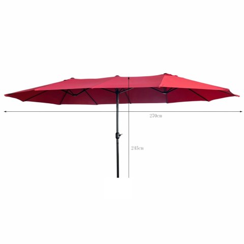 PARASOL OGRODOWY TILIA CZERWONY