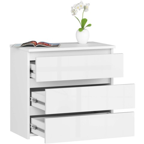 SZAFKA NOCNA CL3 60 cm PK BIAŁA / BIAŁY POŁYSK