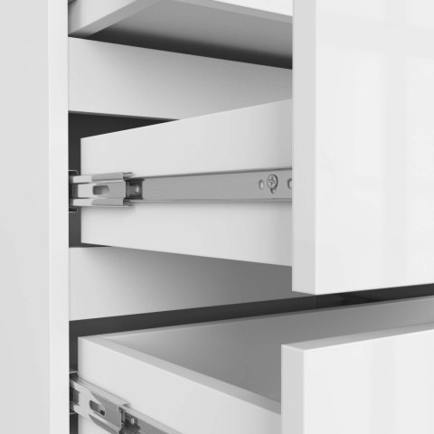 SZAFKA NOCNA CL3 60 cm PK BIAŁA / BIAŁY POŁYSK