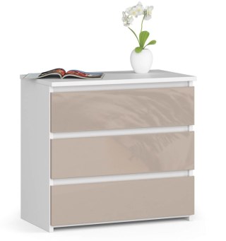 SZAFKA NOCNA CL3 60 cm PK BIAŁA / CAPPUCCINO POŁYSK