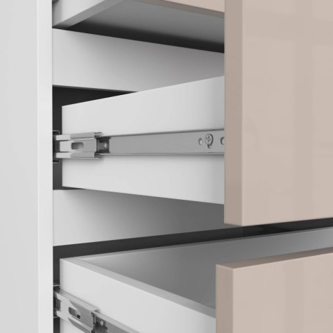 SZAFKA NOCNA CL3 60 cm PK BIAŁA / CAPPUCCINO POŁYSK