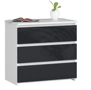 SZAFKA NOCNA CL3 60 cm PK BIAŁA / GRAFIT POŁYSK
