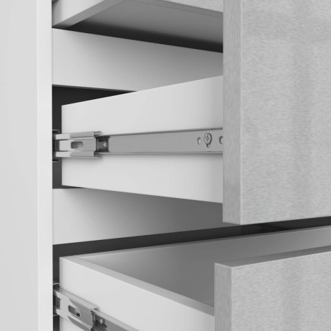 SZAFKA NOCNA CL3 60 cm PK BIAŁA / METALIK POŁYSK