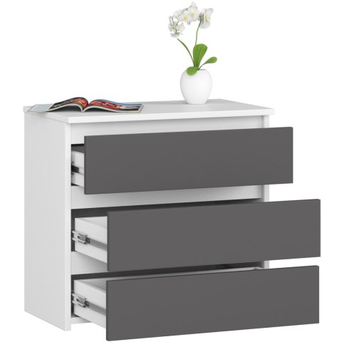 SZAFKA NOCNA CL3 60 cm PK BIAŁA / SZARY