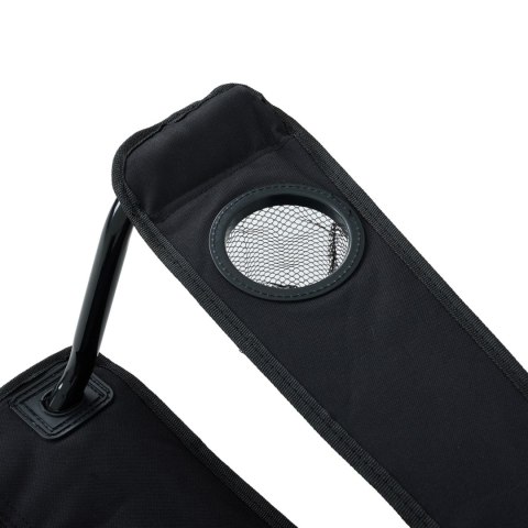 Fotel turystyczny FOTYN składany Czarno - Szary