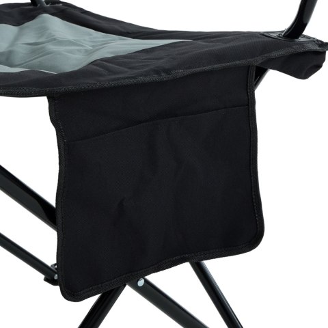 Fotel turystyczny FOTYN składany Czarno - Szary