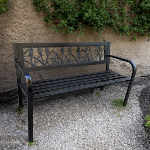 ŁAWKA OGRODOWA LISSA CZARNA