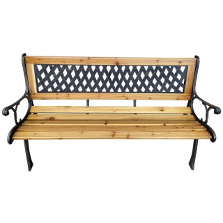 ŁAWKA OGRODOWA MIRT BRĄZOWA / NATURALNE DREWNO