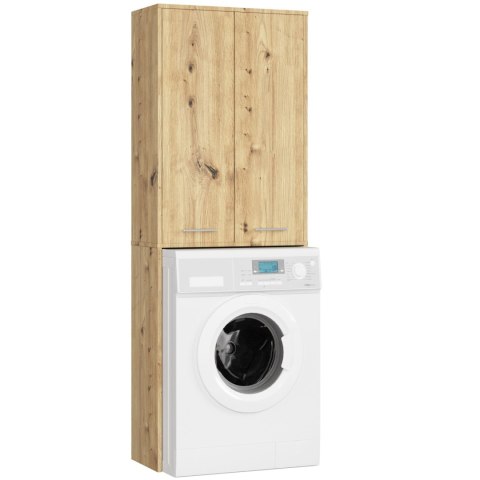 ŁAZIENKA FIN 180 SŁUPEK PRALKA PEŁNE 2D - DĄB ARTISAN