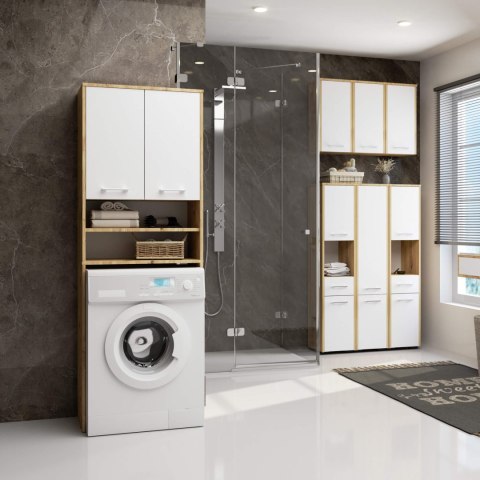REGAŁ ŁAZIENKA FIN SŁUPEK 2D PRALKA ARTISAN - BIAŁY