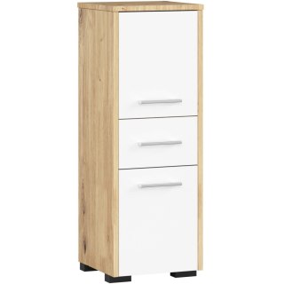 SZAFKA ŁAZIENKA FIN SŁUPEK 30 2D 1SZ 85cm PK DĄB ARTISAN / BIAŁY