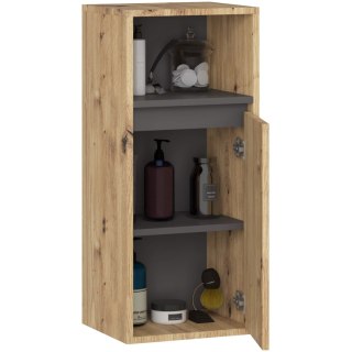 SZAFKA ŁAZIENKOWA WISZĄCA VAMI W35 1D 1W DĄB ARTISAN / GRAFIT SZARY