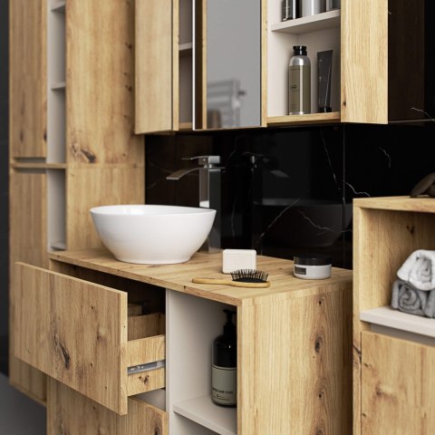 SZAFKA ŁAZIENKOWA WISZĄCA VAMI W35 1D 1W DĄB ARTISAN / KASZMIR