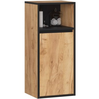 SZAFKA ŁAZIENKOWA WISZĄCA VAMI W35 1D 1W DĄB CRAFT / CZARNY