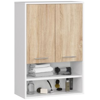 SZAFKA WISZĄCA FIN H934 W64 2D 1P BIAŁA/DĄB SONOMA