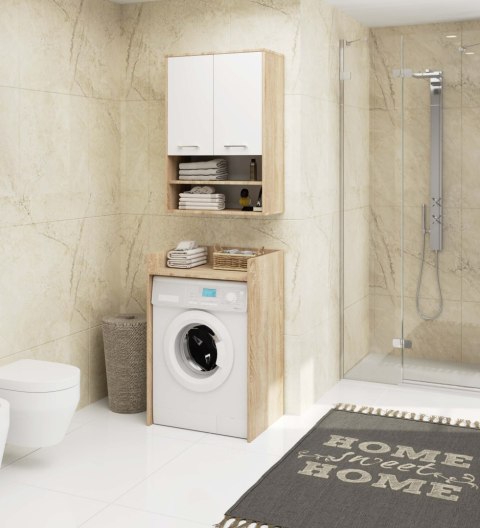 SZAFKA WISZĄCA FIN H934 W64 2D 1P DĄB SONOMA/BIAŁA