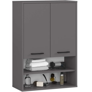 SZAFKA WISZĄCA FIN H934 W64 2D 1P GRAFIT SZARY