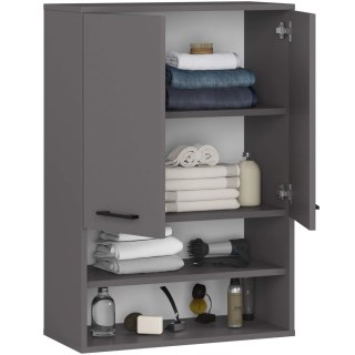 SZAFKA WISZĄCA FIN H934 W64 2D 1P GRAFIT SZARY