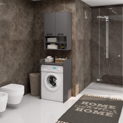 SZAFKA WISZĄCA FIN H934 W64 2D 1P GRAFIT SZARY