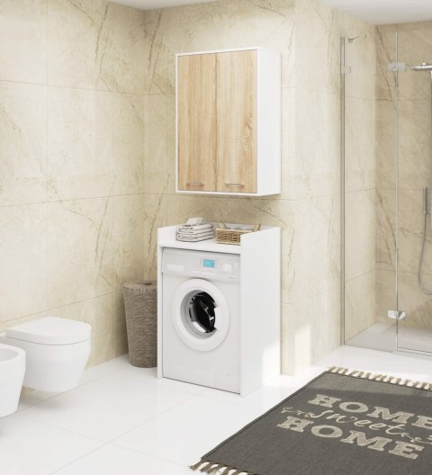 SZAFKA WISZĄCA FIN H934 W64 2D BIAŁA/DĄB SONOMA