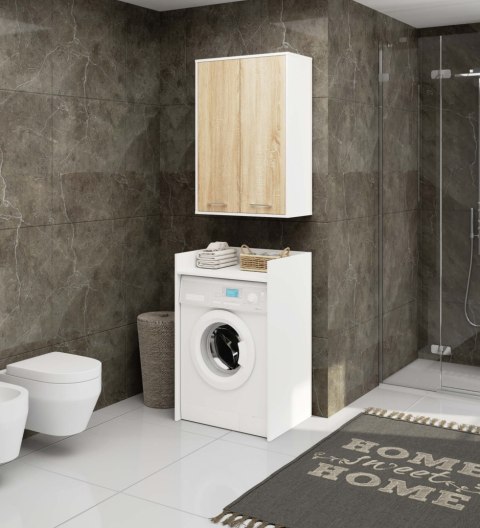 SZAFKA WISZĄCA FIN H934 W64 2D BIAŁA/DĄB SONOMA