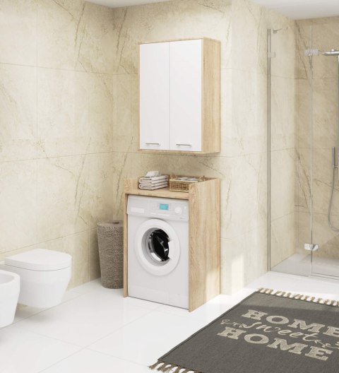 SZAFKA WISZĄCA FIN H934 W64 2D DĄB SONOMA/BIAŁA