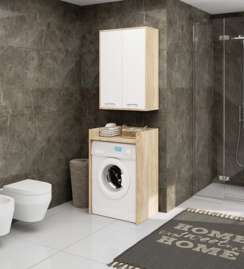 SZAFKA WISZĄCA FIN H934 W64 2D DĄB SONOMA/BIAŁA