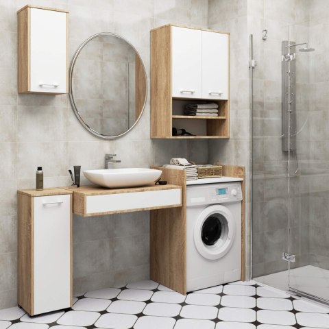 SZAFKA WISZĄCA FIN H934 W64 2D DĄB SONOMA/BIAŁA