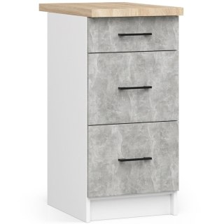 Szafka OLIWIA S40 SZ3 + BLAT BIAŁA / BETON