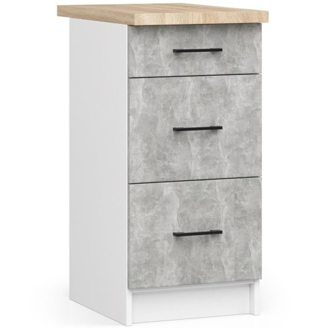 Szafka OLIWIA S40 SZ3 + BLAT BIAŁA / BETON