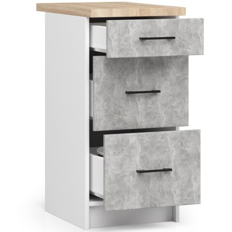 Szafka OLIWIA S40 SZ3 + BLAT BIAŁA / BETON