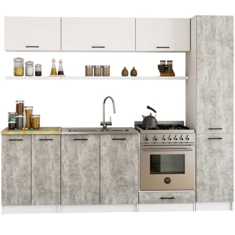 Szafka OLIWIA S40/205 BIAŁA / BETON