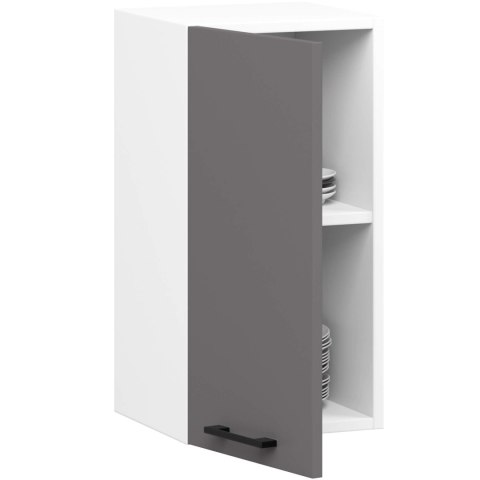 Szafka OLIWIA W30 H580 BIAŁA / GRAFIT SZARY