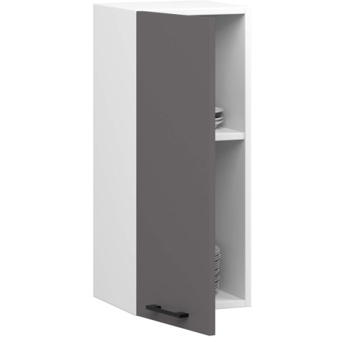 Szafka OLIWIA W30 H720 BIAŁA / GRAFIT SZARY