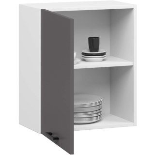 Szafka OLIWIA W50 H580 BIAŁA / GRAFIT SZARY