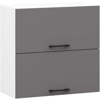 Szafka OLIWIA W60 G2 H580 BIAŁA / GRAFIT SZARY