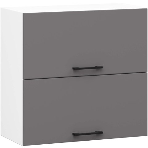 Szafka OLIWIA W60 G2 H580 BIAŁA / GRAFIT SZARY