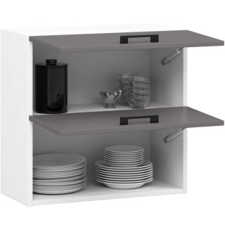 Szafka OLIWIA W60 G2 H580 BIAŁA / GRAFIT SZARY