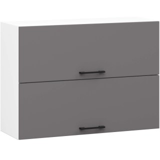 Szafka OLIWIA W80 G2 H580 BIAŁA / GRAFIT SZARY